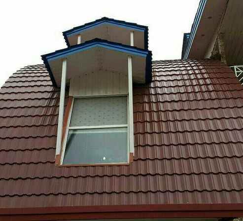 اجرای سقف شیبدار ورق طرح سفال